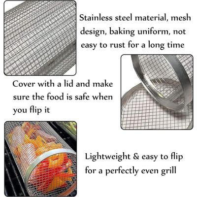 19. VEGETABLE GRILLING BASKET 9x9x20CM