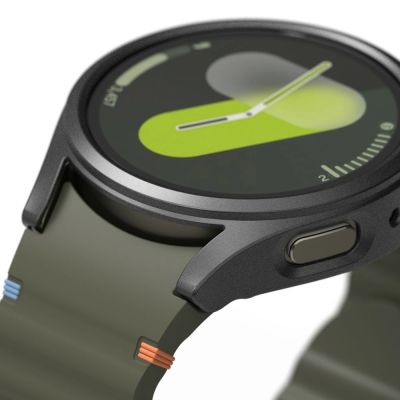 3. Ringke Slim & Tempered Glass Case + Glass Set for Samsung Galaxy Watch 7 44mm - Black