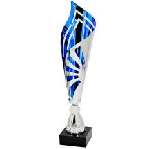 TRIUMPH METAL CUP SILVER BLUE 36 CM