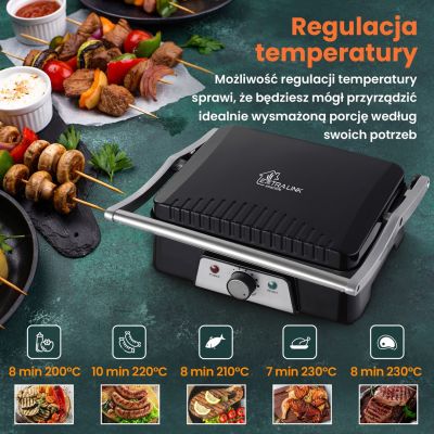 10. Extralink Smart Life Electric Grill SJ-36 2000W, with temperature control