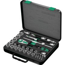 Zyklop Speed 1/2'' ratchet in a metric set, 37 pieces.