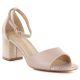 Women's beige and gold heeled sandals Potocki LE20339