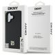 8. DKNY Repeat Pattern Stack Logo MagSafe iPhone 16 Case - Black