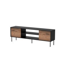 EF CORTINA TV cabinet 180x40x60 black/walnut