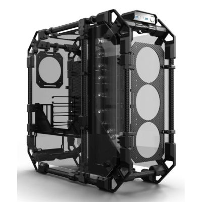 Alphacool Apex Pro Skeleton Full Tower Case Black, Carbon