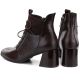 10. Women's insulated high-heeled ankle boots, brown, Vinceza 58670