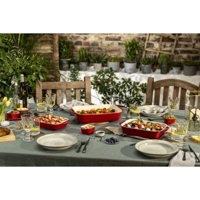 5. Set of 3 rectangular ceramic dishes STAUB 40508-171-0 - red