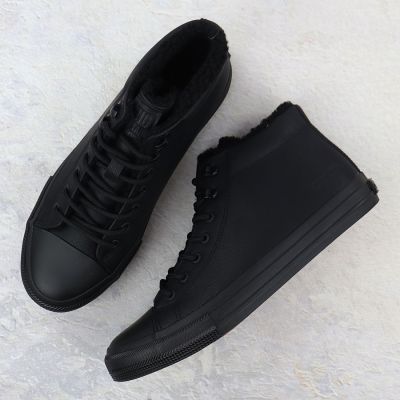 5. Men's black insulated high-top sneakers Big Star OO174607