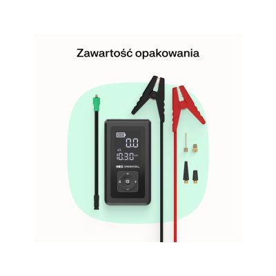 GREEN CELL POWERBANK/BOOSTER/CAR JUMP STARTER/PUMPER POWERBOOST AIR 8000MAH 1000A - WITH COMPRESSOR