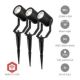 18. Nedis ZBLOS10RGBW3 Smartlife RGB Zigbee 3.0 3W 3-pack outdoor lamp