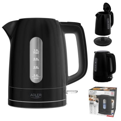 12. Electric kettle ADLER AD 1380b black
