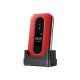12. Doro Leva L30 7.11 cm (2.8") 142.7 g Red, White Functional phone