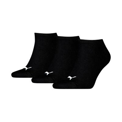 Puma Sneaker Plain Socks 3 Pack Black 938624 06