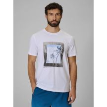 Men's regular printed T-shirt 4F 4FWSS26TTSHM3034-10S