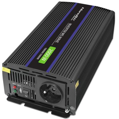 7. Qoltec Monolith 2000 MS Wave Voltage Converter | 12V to 230V | 1000/2000W | USB