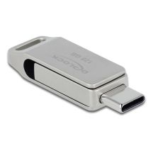DeLOCK USB-C + Type-A 5 Gbps 128 GB Flash Drive – Metal Housing