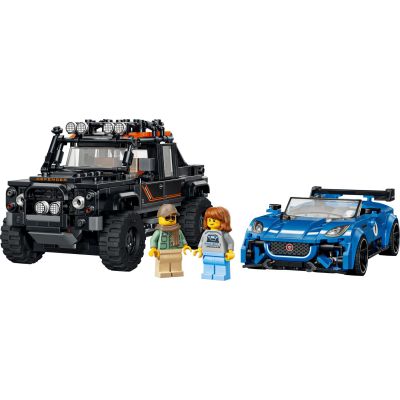 3. LEGO Speed Champions 77264 - Jaguar Project 7 and Land Rover Defender