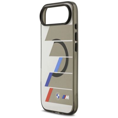 6. BMW M IML Metal Buttons Tricolor Lines MagSafe Case for iPhone Air - Gray