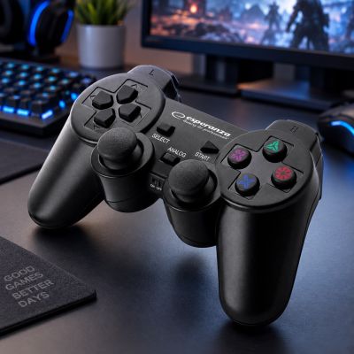 17. Esperanza EGG108K Wireless Gamepad (PC, PS3; black)