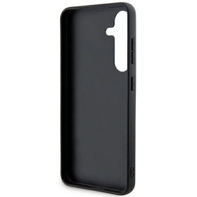 6. DKNY Leather Mono Stripe & Metal Logo case for Samsung Galaxy S24+ - black