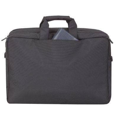 22. RIVACASE 17.3" TEGEL LAPTOP BAG, BLACK, WATER-RESISTANT MATERIAL, COMPARTMENTS FOR 10.1" TABLET, SMARTPHONE, DOCUMENTS AND ACCESSORIES
