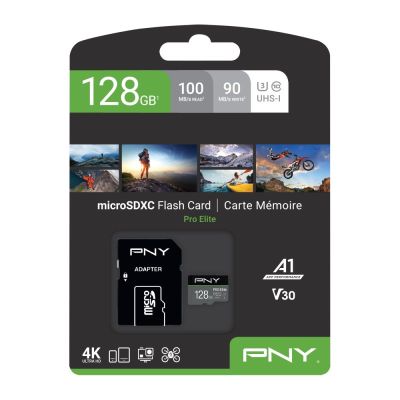 4. PNY PRO Elite microSDXC 128GB Memory Card