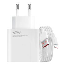 Xiaomi BHR9465EU 67W 6.2A USB-A Wall Charger with USB-C Cable - White