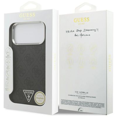 8. Guess 4G Triangle Logo MagSafe case for iPhone 17 Pro Max - black