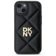3. DKNY Quilted Stack Logo iPhone 15 Case - Black