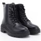 4. Women's black platform combat boots Big Star UU274816