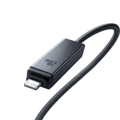 5. Baseus Versatile 60W USB-C to USB-C Cable with USB-A and Lightning Adapters, 1 m – Black