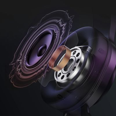 17. QCY Heroad V200 Tri-Mode Gaming Headphones with 7.1 Sound, 240h Battery, and Detachable Microphone - Black