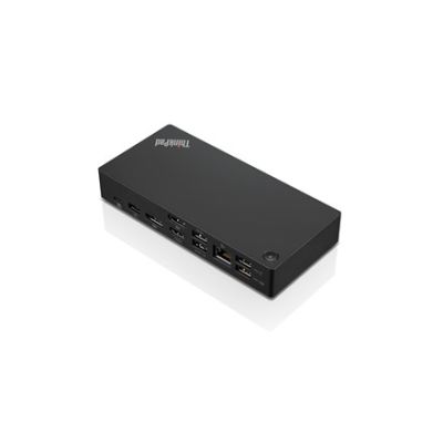 6. Lenovo ThinkPad USB-C Universal Docking Station EU Docking Station Ethernet LAN (RJ-45) Ports 1 Number of VGA (D-Sub) Ports 1 Number of DisplayPorts 2 Number of USB 3.0 (3.1 Gen 1) Type-C Ports 1 Number of USB 3.0 (3.1 Gen 1) Ports 3