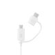 Samsung Combo EP-DG930DWEGWW Cable USB-A / micro USB - USB-C 1.5m - white