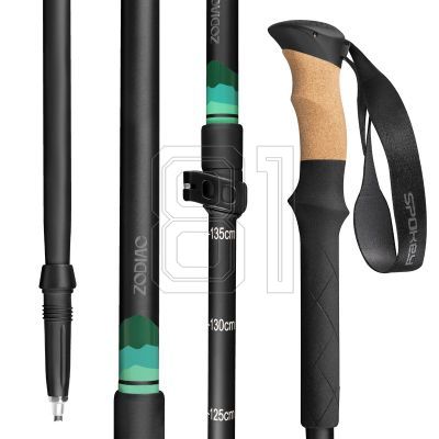 5. Spokey Zodiac trekking poles 105-135 cm three-segment SPK-944819