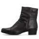9. Women's leather ankle boots with heels, brown, insulated, Rieker Y0773-25