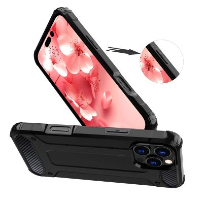 4. Hybrid Armor iPhone 16 Pro Case - Black