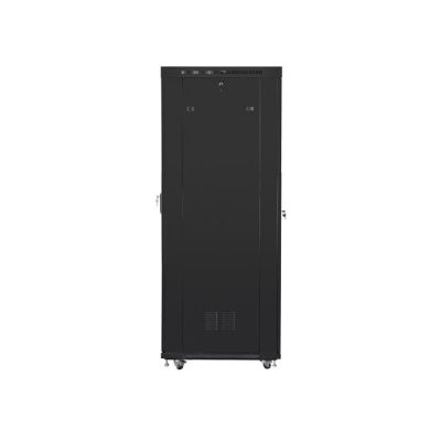 2. LANBERG FLOOR RACK CABINET 19" 42U 800X1000 PERFORATED DOOR LCD BLACK FF01-8042-23BL (FLAT PACK)