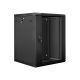 4. Lanberg WF01-6615-10B single-section lockable cabinet (15U; 769mm / 600mm / 600 mm; floor-standing; openable; 19''; black)