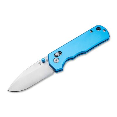 Böker Plus Rockstub Blue Elox Knife 14C28N