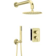 Concealed shower set with mixing box - with shower head