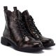 4. Women's patent leather brown ankle boots S.Barski HY62-8140
