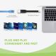 10. Techly ICOC USBC-RJ45 Network Cable Black 0.144 m