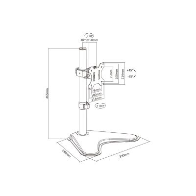 11. Equip 650122 TV mount 81.3 cm (32") Black