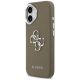 2. Guess Grained Big 4G Classic Logo iPhone 17 Case - Brown