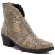 6. Women's cowboy boots snake gold M.Daszyński MR2382
