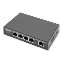 Digitus 4-Port Gigabit 4PPoE Extender, 802.3at, 60W