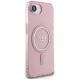 4. Guess IML Glitter Circle MagSafe case for iPhone 16e - pink