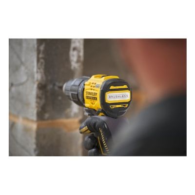 7. Stanley SFMCD716D2T-QW 1900 RPM Drill Central Locking Black, Yellow