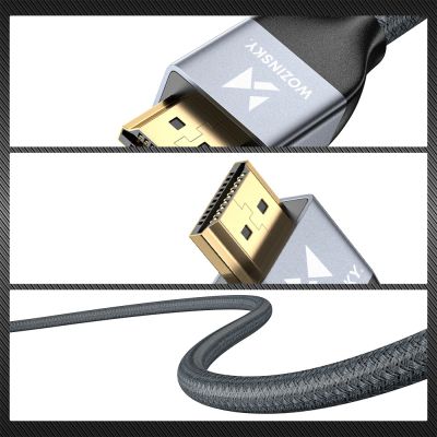 16. Wozinsky HDMI 2.1 Cable 8K 60 Hz 48 Gbps / 4K 120 Hz / 2K 144 Hz 1 m Silver (WHDMI-10)